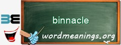 WordMeaning blackboard for binnacle